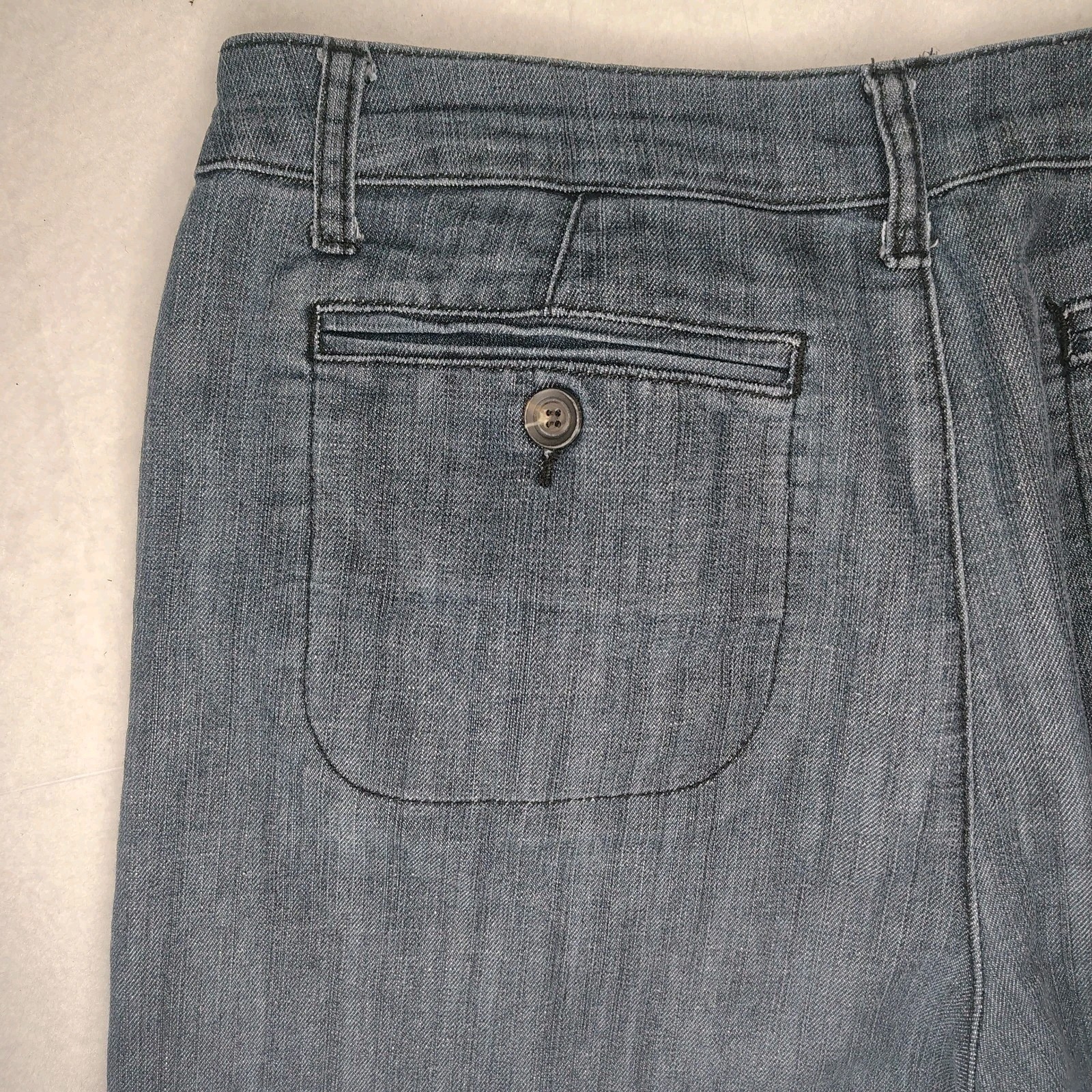 One 5 One Jean Shorts Women’s 12 Dark Wash 34×4.5″