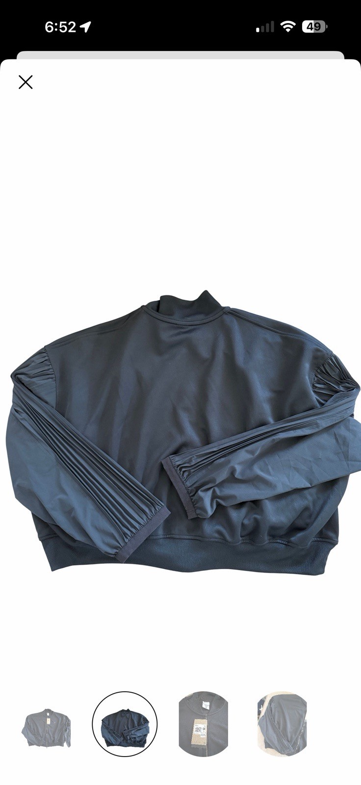 Nike Pleated sleeve Bomber Jacket