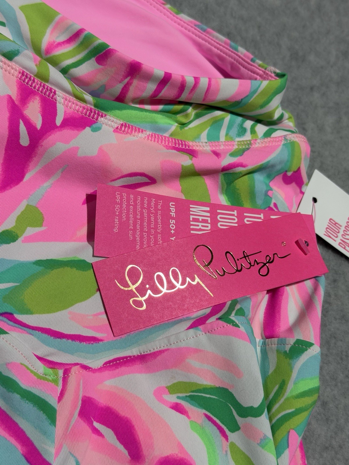 Lilly Pulitzer Luxletic Corrine Skort Pink Croc My World XS New With Tag