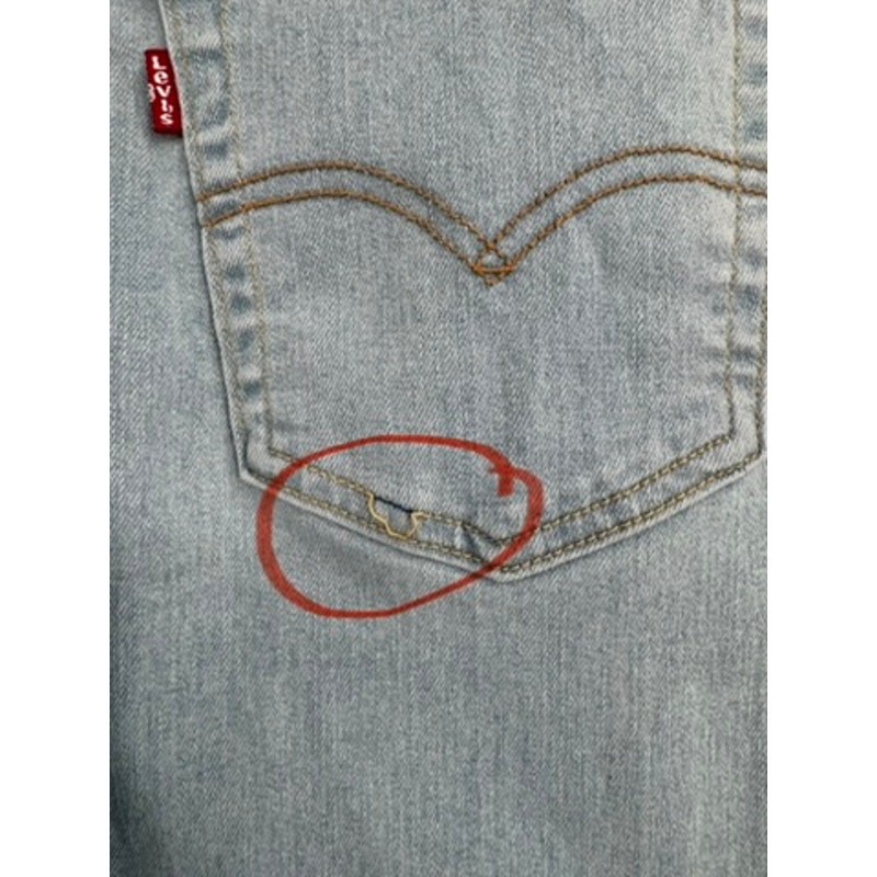 Levi’s 726 Flare Stretch Jeans Womens 28 Blue Light Wash Denim