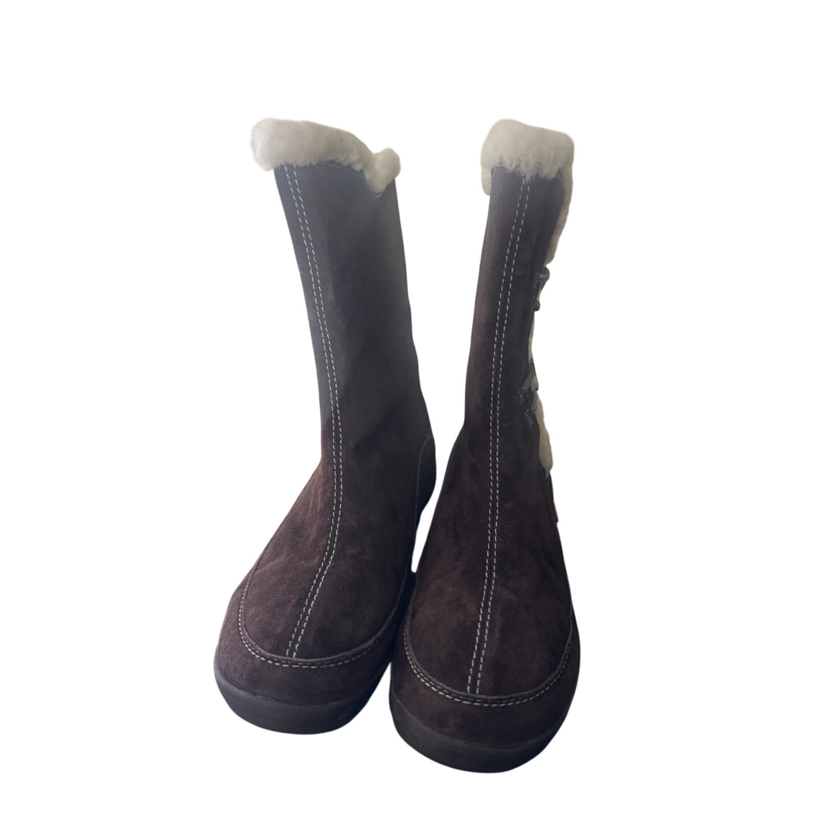 Merrell Yarra Waterproof high Snow Boots Womens s 10 Chestnut Brown Suede N