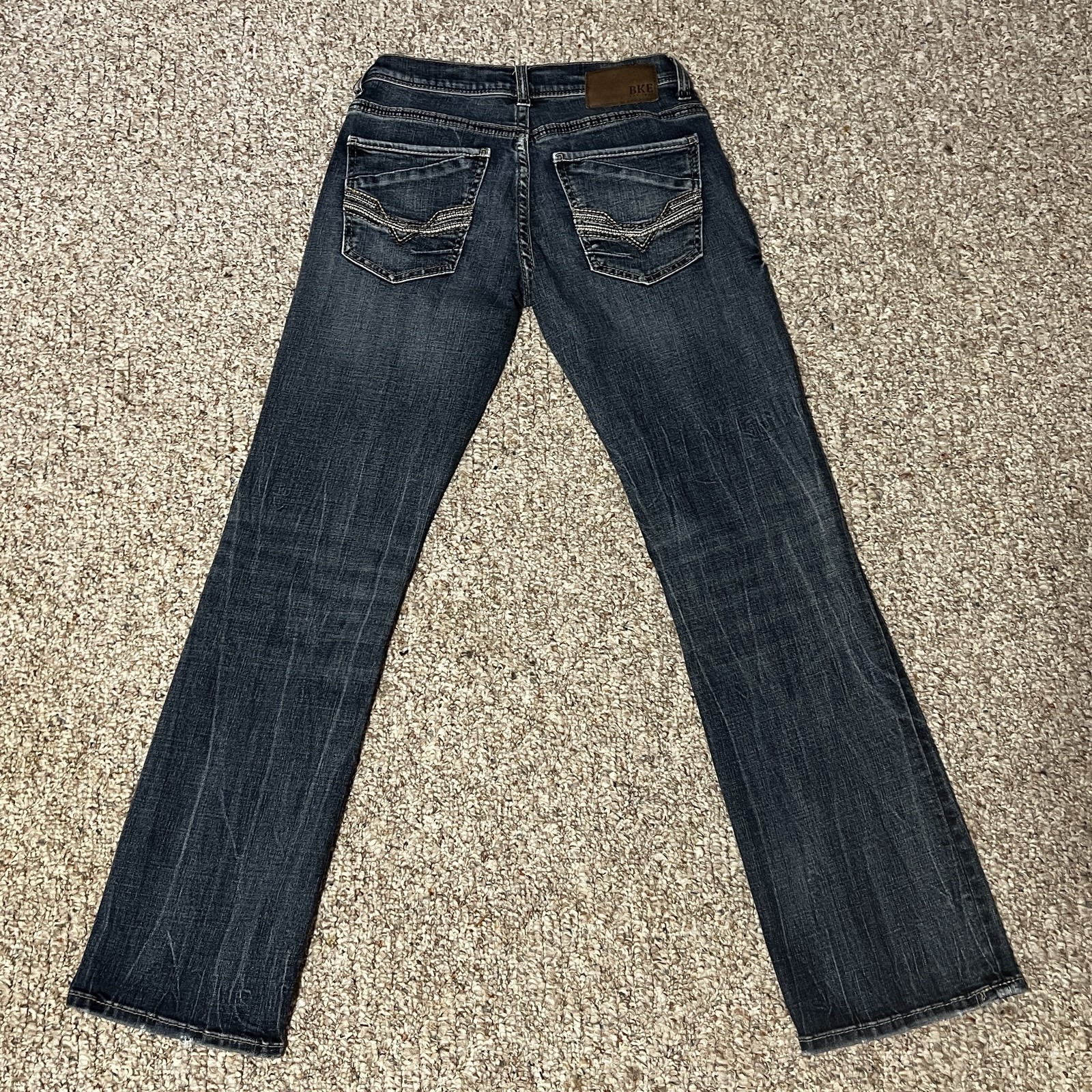 BKE Men’s Aiden Dark Wash Bootcut Jeans In Size 29 X 32