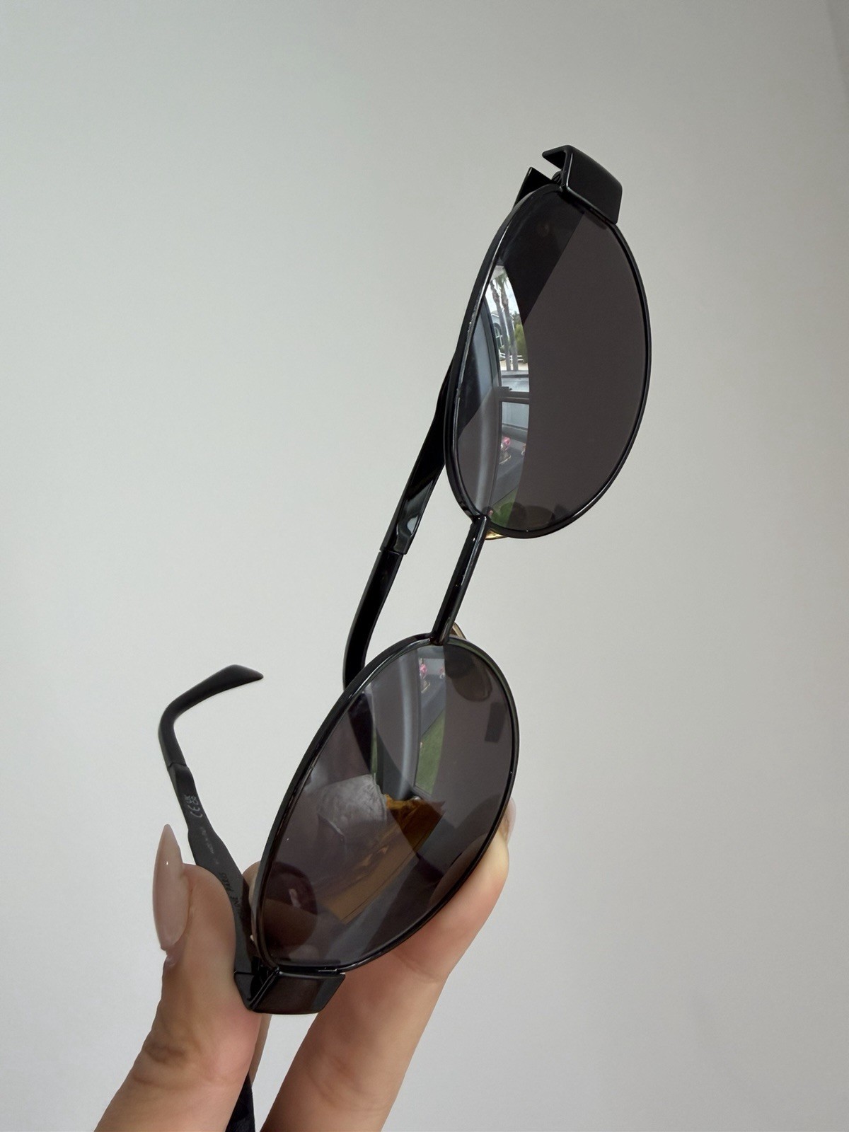 Celine Black And Gold Triomphe Metal 01 Sunglasses Authentic