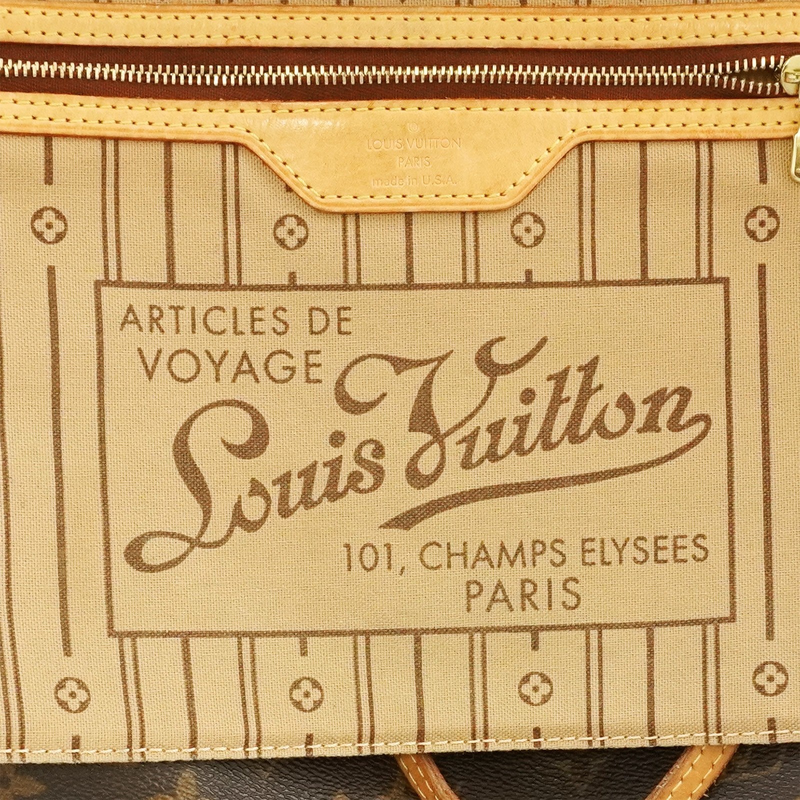 LOUIS VUITTON LV Monogram Neverfull MM M40156 Tote Bag SD3037 Auth #57356A
