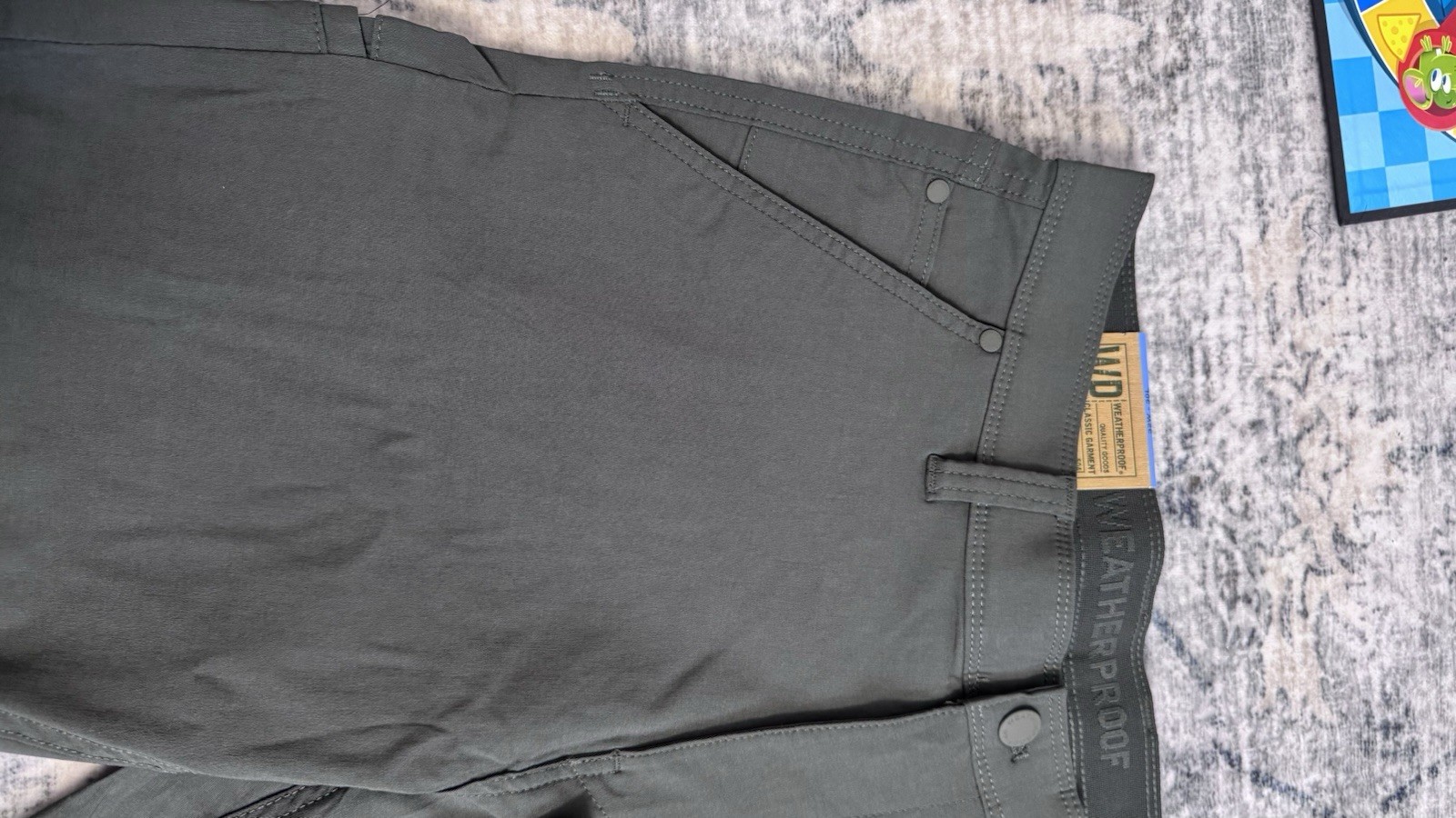 Weatherproof Men’s 32W Olive Slim Straight Utility Pants Media Pocket Stretch