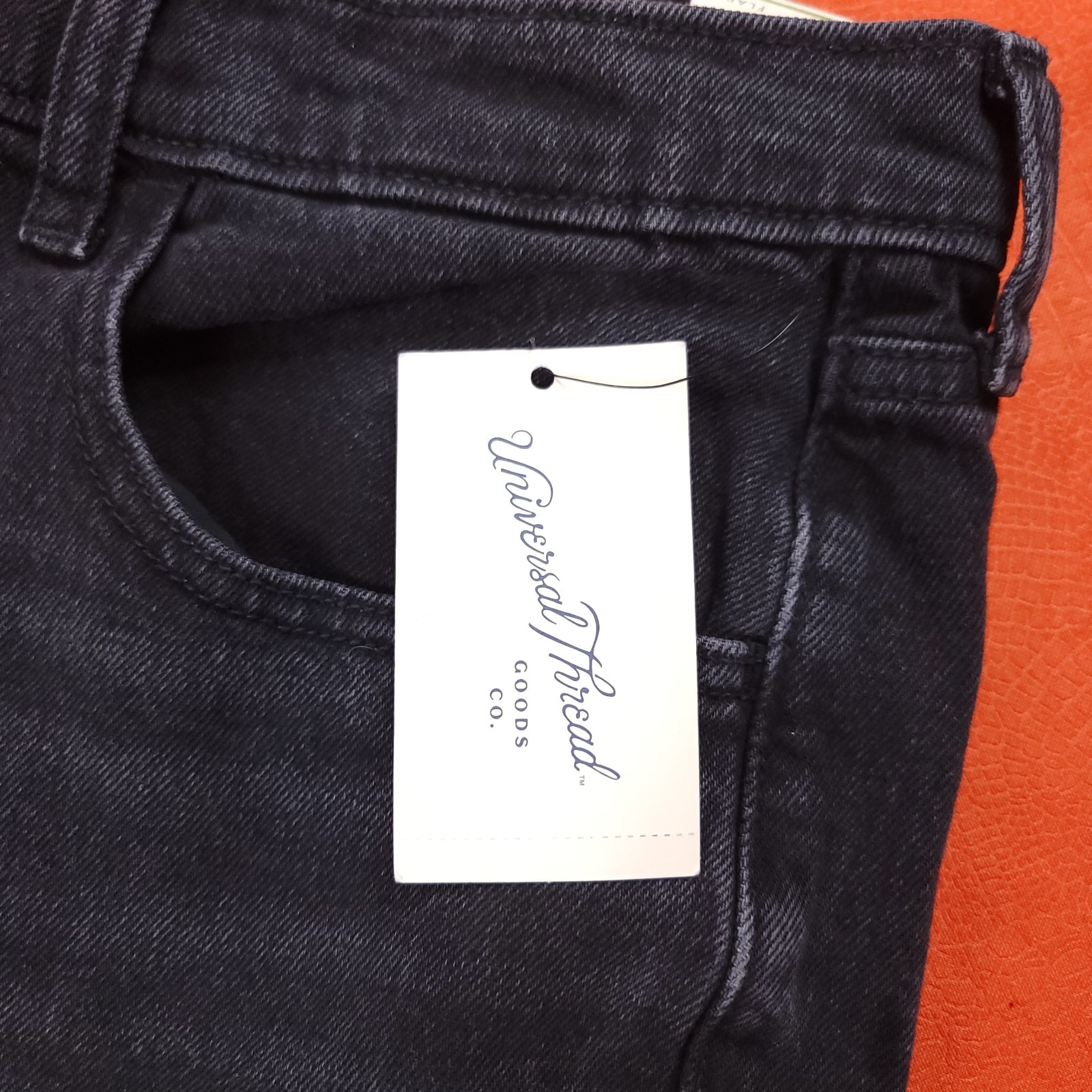 NWT Universal Thread Women’s Stretch High-Rise Flare Jeans Black Size 12 Short