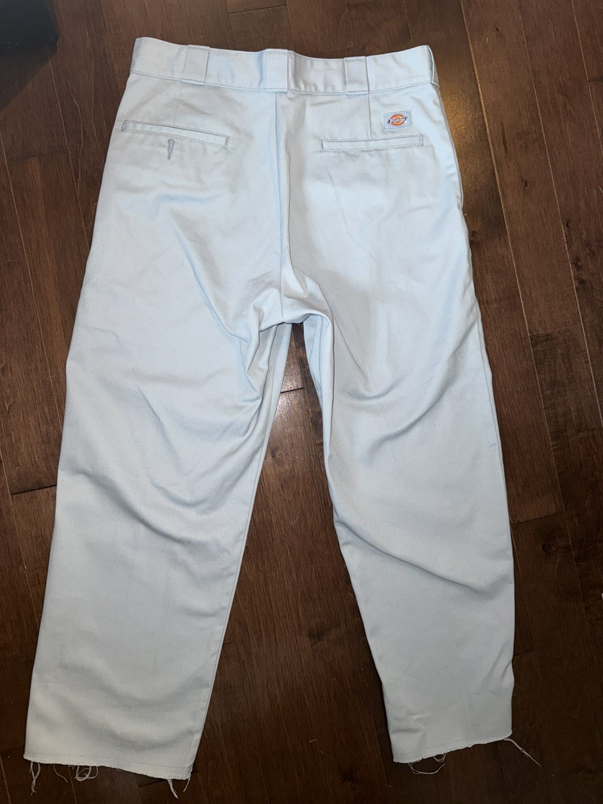 Dickies 874 X Urban Outfitters Baby Blue Raw Edge Pants Size 34×27