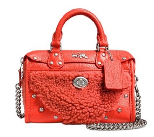 NWT Coach 36478 Rhyder Satchel 18 In Shearing