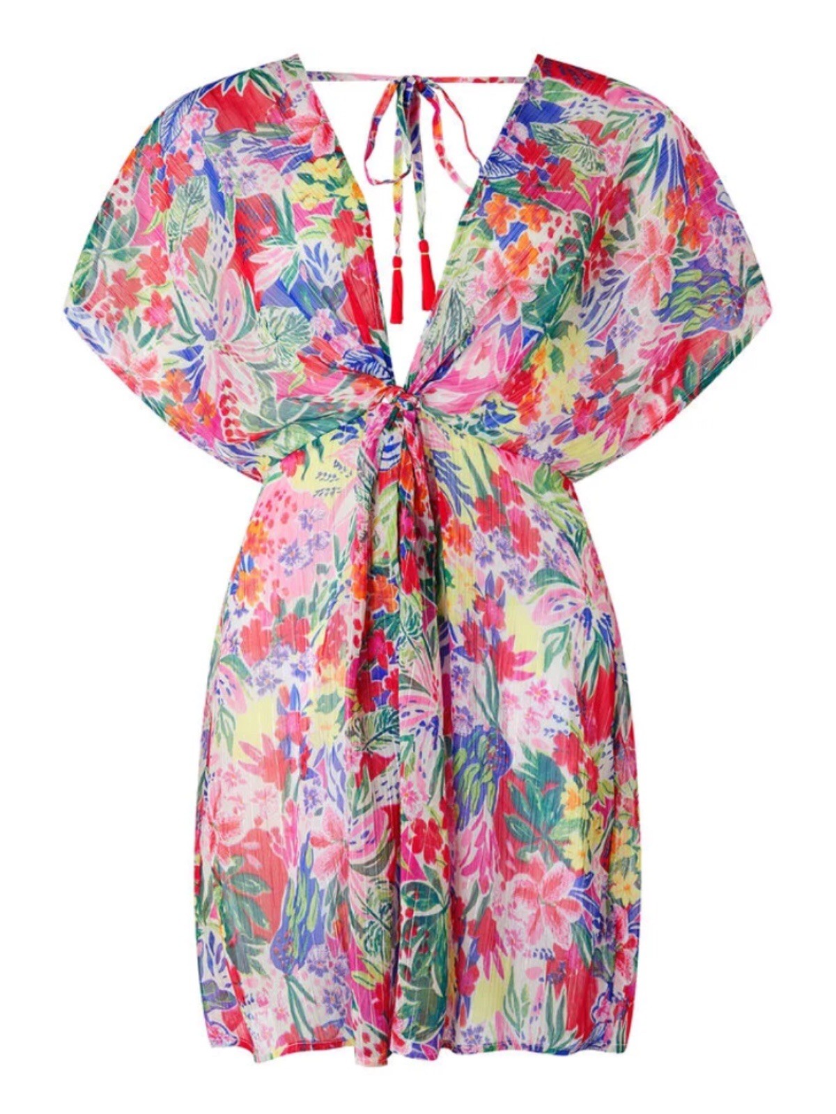 New With Tags Accessorize Monsoon Cover Up Beach Dress Kaftan Size L U.K. 16/18
