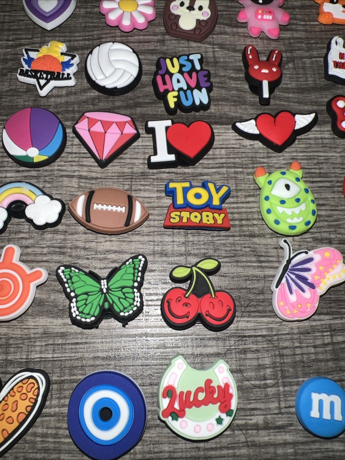 Croc Charms Lot Of 96 Random Mixed Pop Culture Shoe Charms Kids Adults Jibbitz