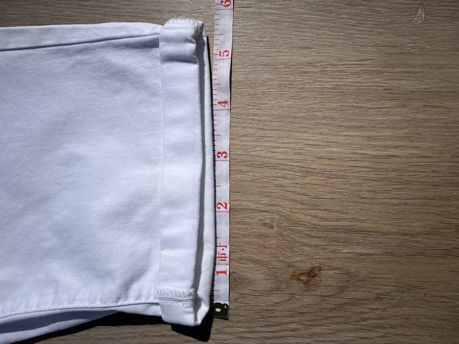 Dorothy Perkins White Denim Bermuda Shorts Size 10 Mid Rise 5-Pocket 30in