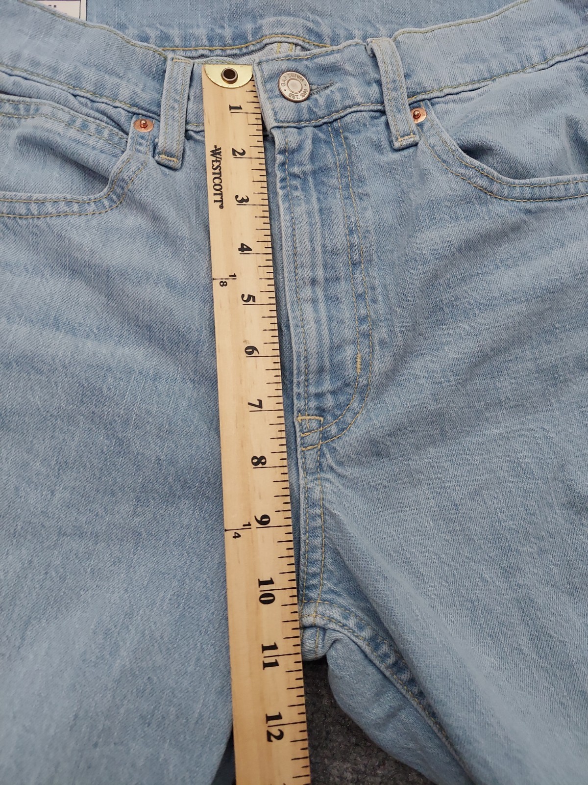 Gap Jeans Womens 28/6 Blue Vintage Flare High Rise Light Wash Denim Boho Western