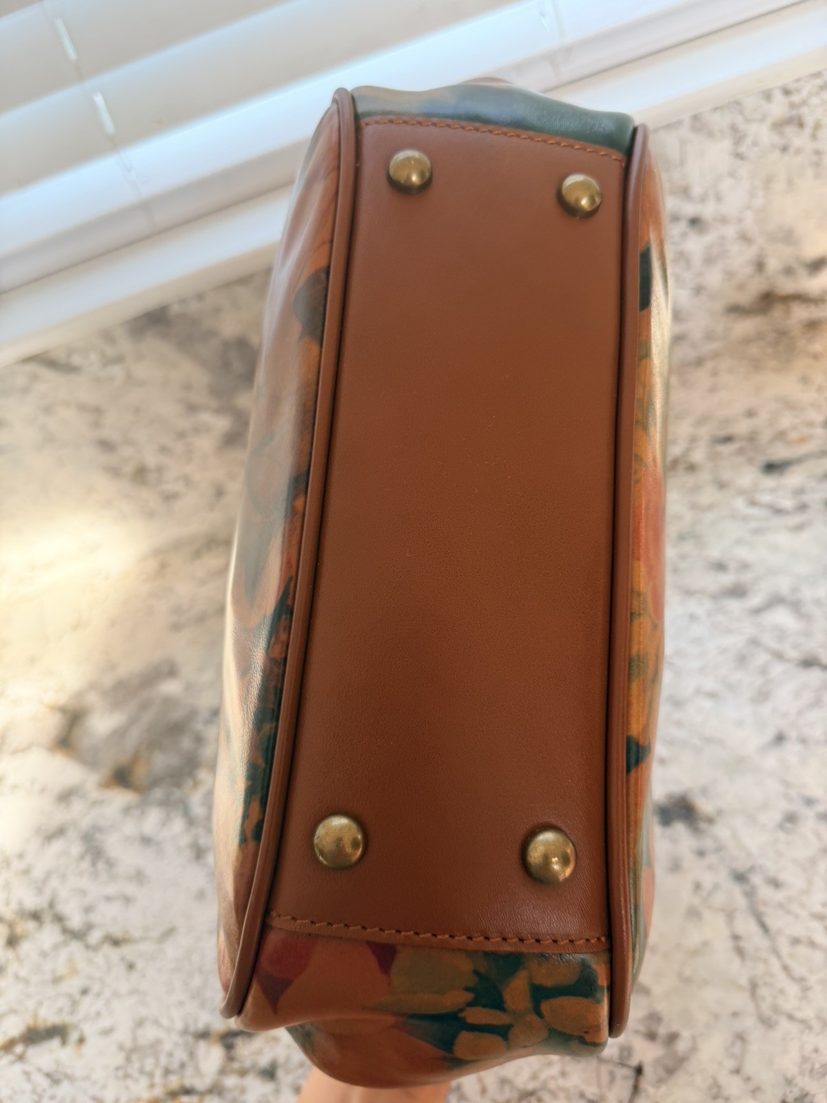 NWT Patricia Nash Gracchi Leather MULTICOLOR Satchel Crossbody Bag with strap