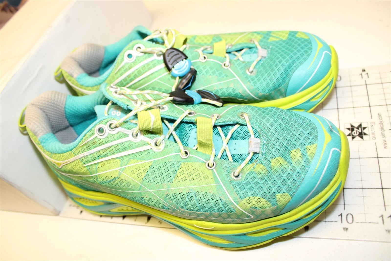 Hoka One One Huaka Textile Lace Up Running Womens Size 6 37 1/3 Shoes 20609 AAW