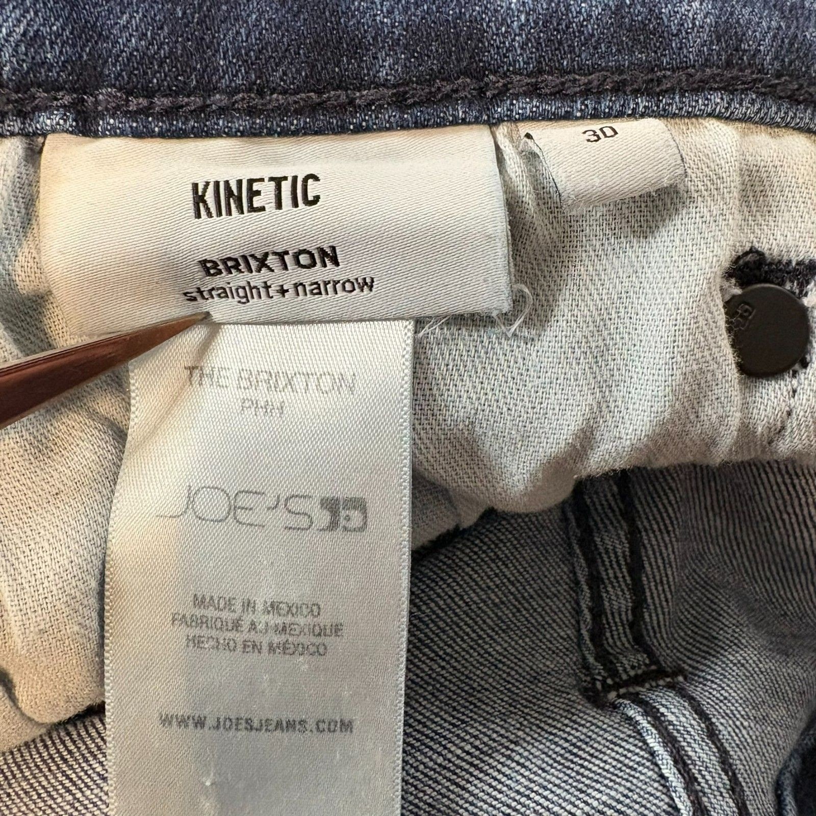 Joe’s Jeans The Brixton Kinetic Straight Narrow Jeans Mens Size 30 Dark Wash EUC