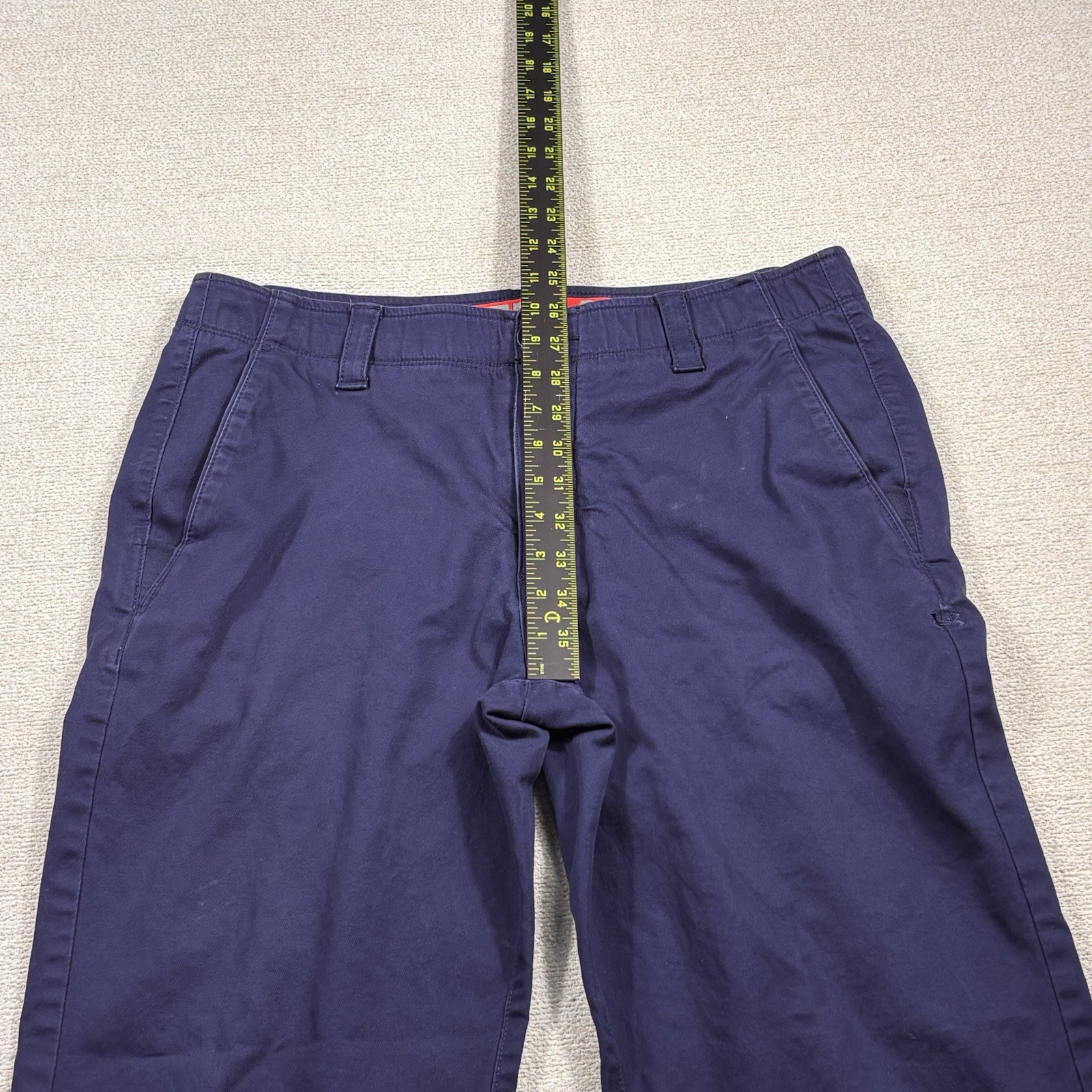 Under Armour Loose Fit Chino Golf Pants Men 34/30 Navy Wicking Breathable Pants