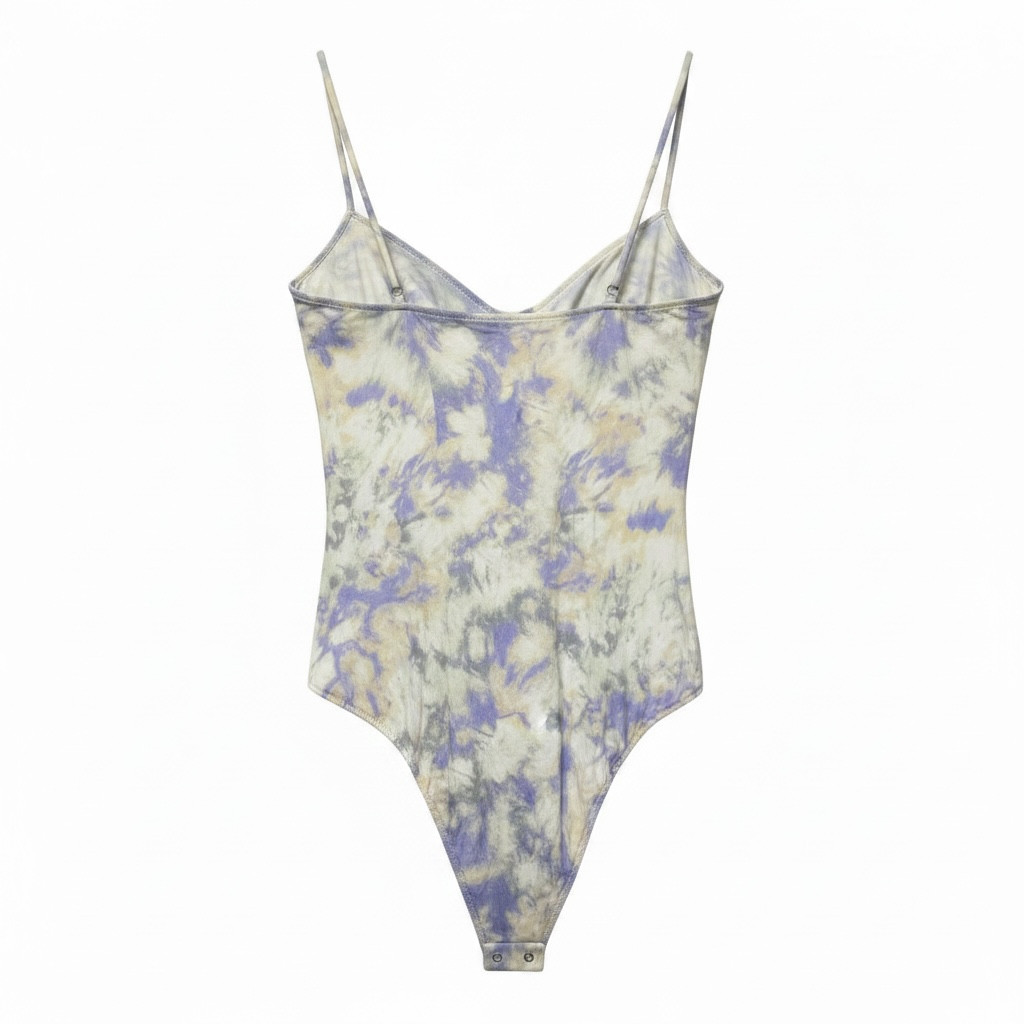 Zara Tie Dye Corsetry-Inspired Bustier Bodysuit Size Medium
