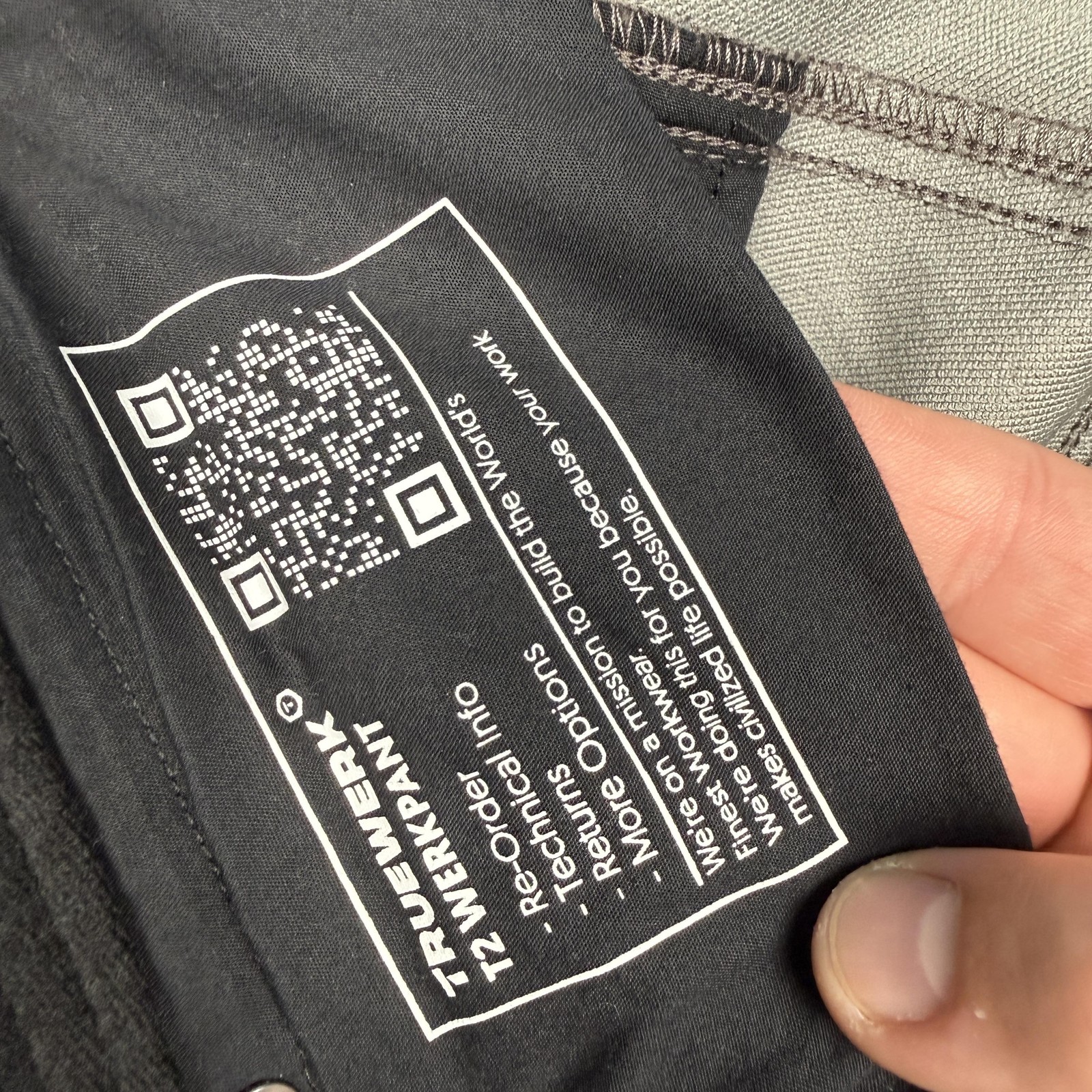 Truewerk Pants Mens 44×34 Gray T2 Werkpant Cargo Stretch Workwear Outdoor Hiking