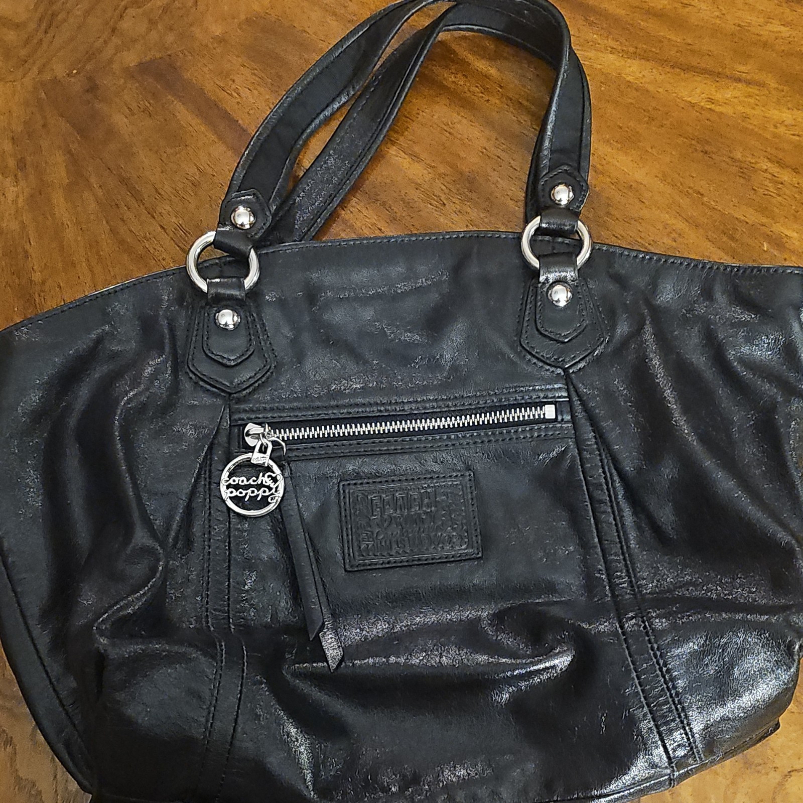 Coach Black Poppy Handbag