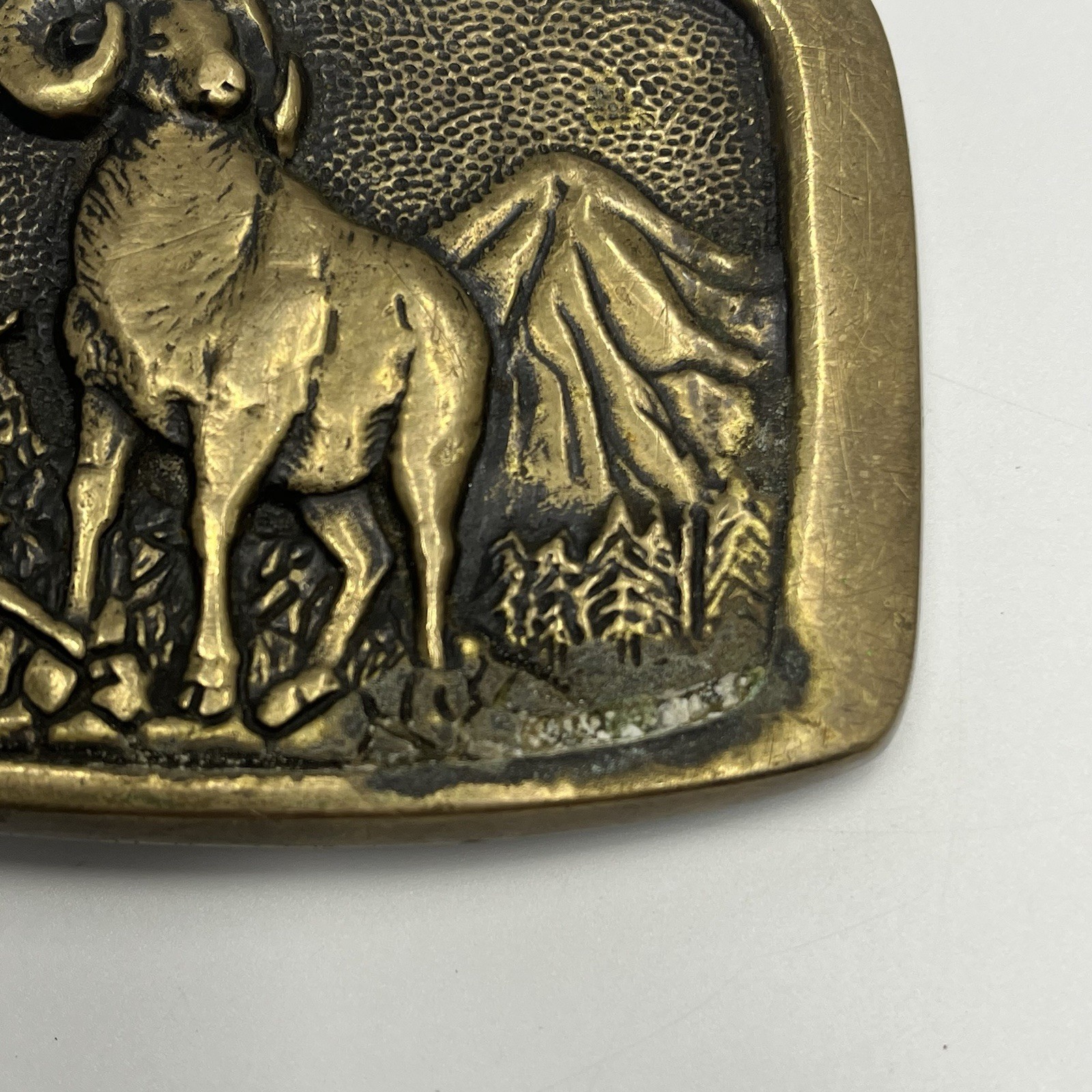 BTS Solid Brass Belt Buckle Made in USA – Ram Art – Damaged