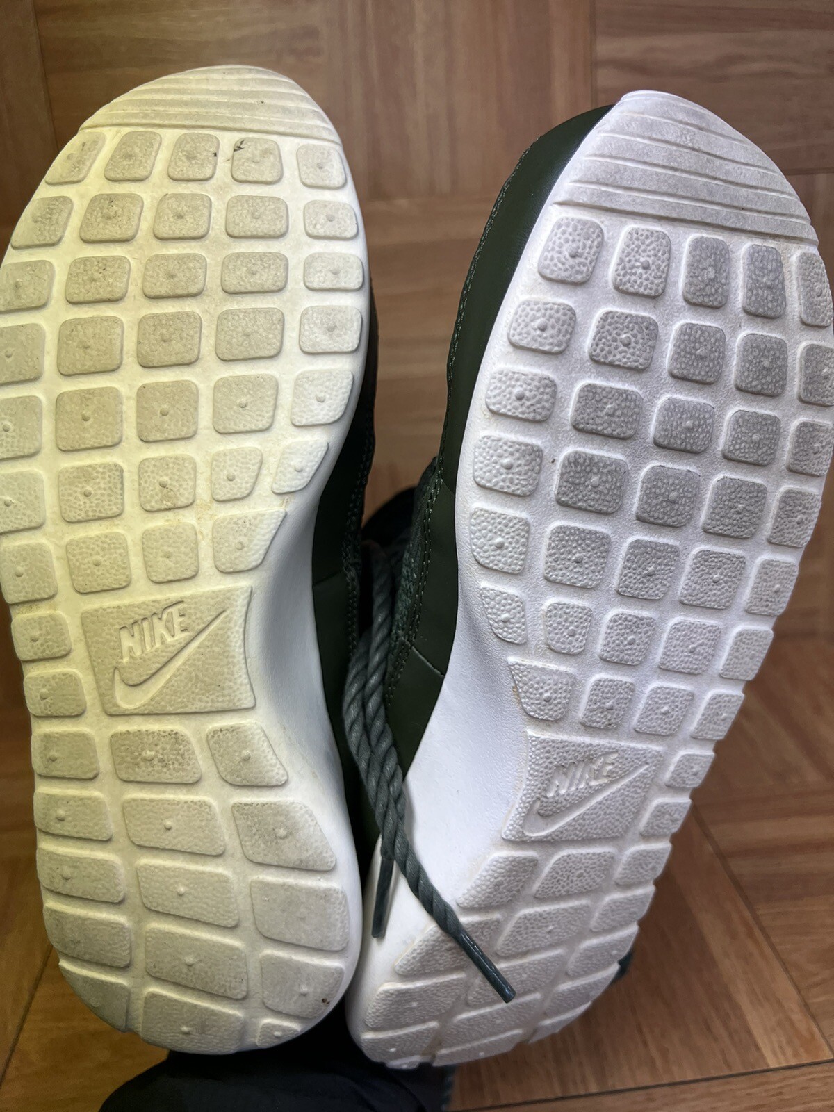 RARE🔥 Sz 7 – Nike Roshe One Green Sherpa Lined High Top Shoe Bomber 807424-300