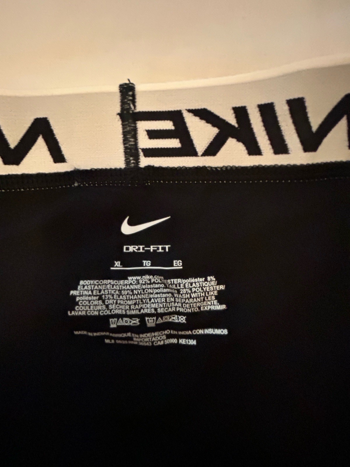 NIKE MEN’S Microfibre DRI-FIT BRIEF, SIZE XL Black