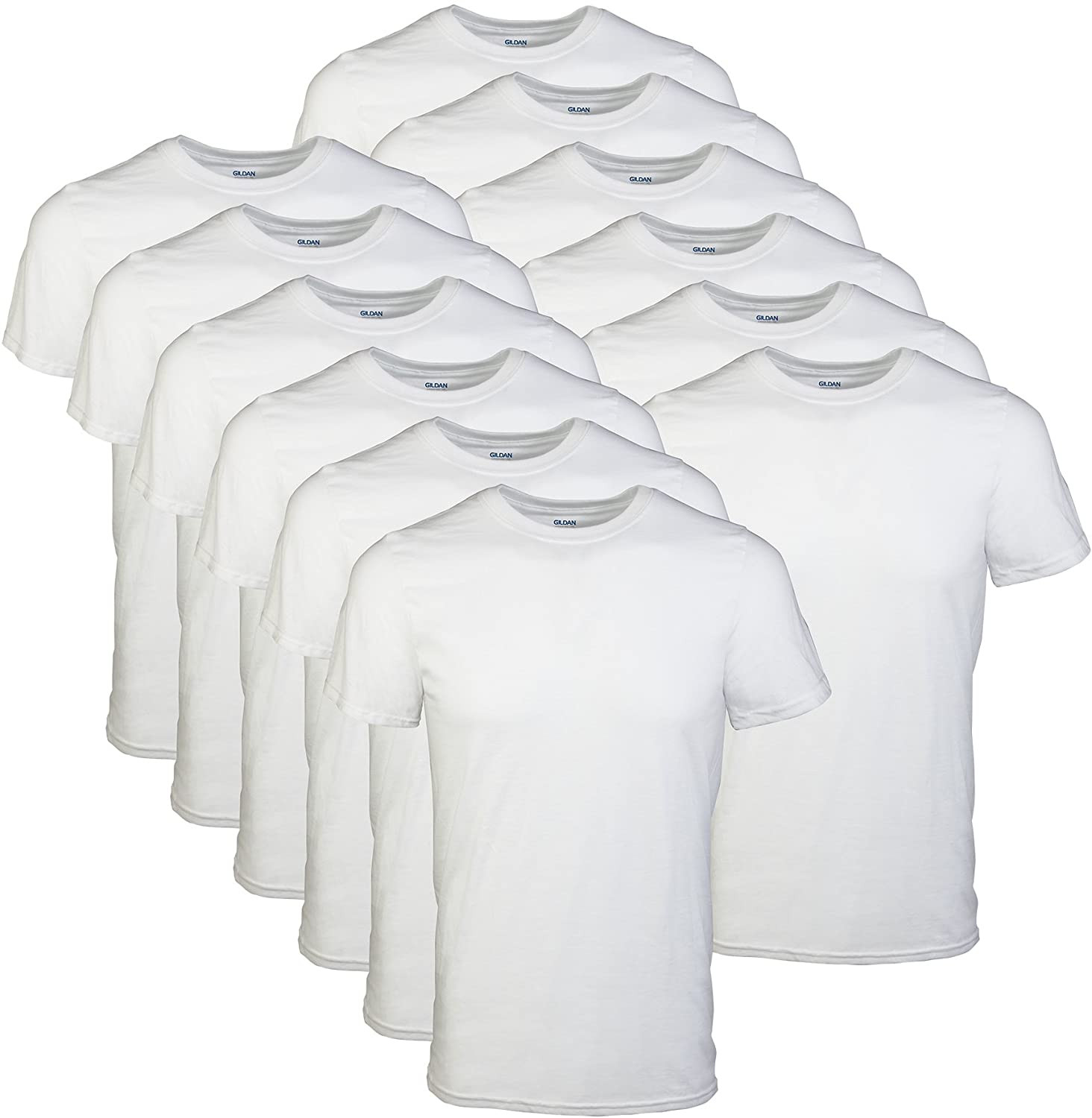 Men’s Gildan Crew T-Shirts 12 Pack Multipack Style G1100