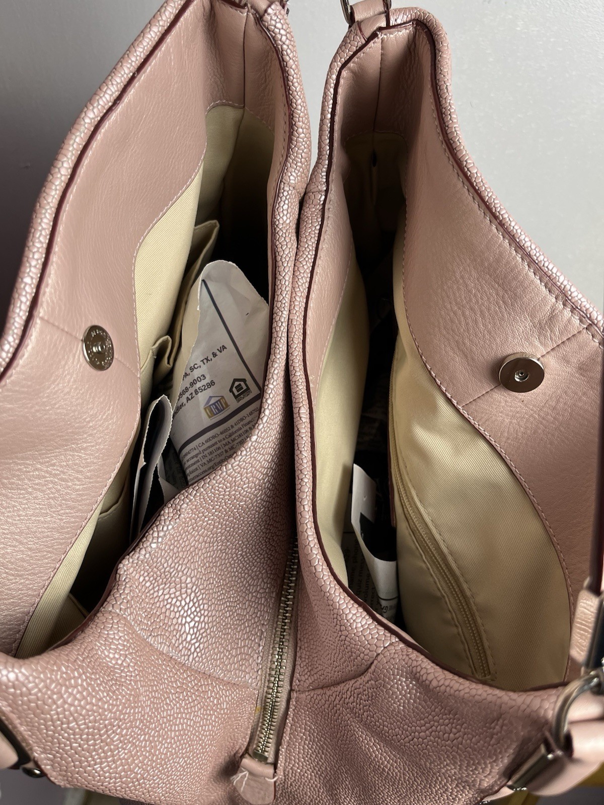 Coach F35211 Phoebe Madison Studded Caviar Pink Leather Shoulder Bag Tuberose