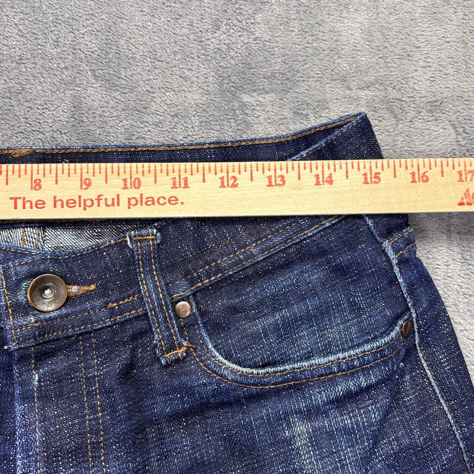 Unbranded Brand UB465 Selvedge Jeans Mens 32×32 Tight Fit 16oz Raw Denim