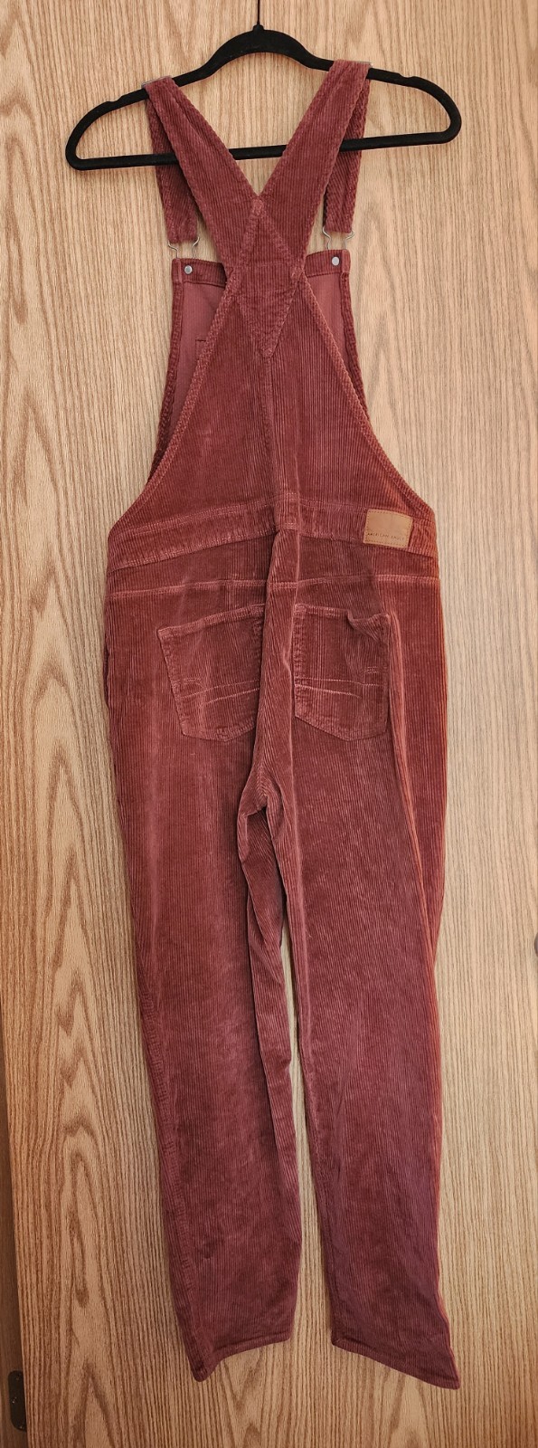 American Eagle Corduroy Overalls Maroon M Women’s Look New