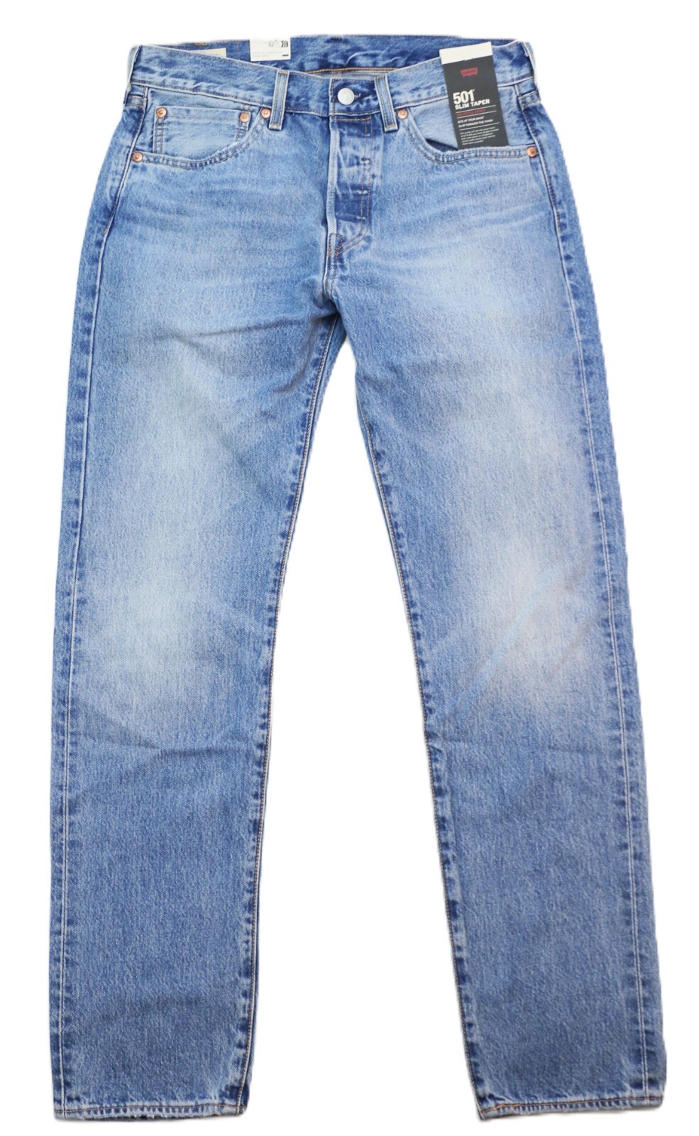 Levi’s Premium 501 Selvedge Jeans Slim Taper Men’s Sizes 100% Cotton Denim