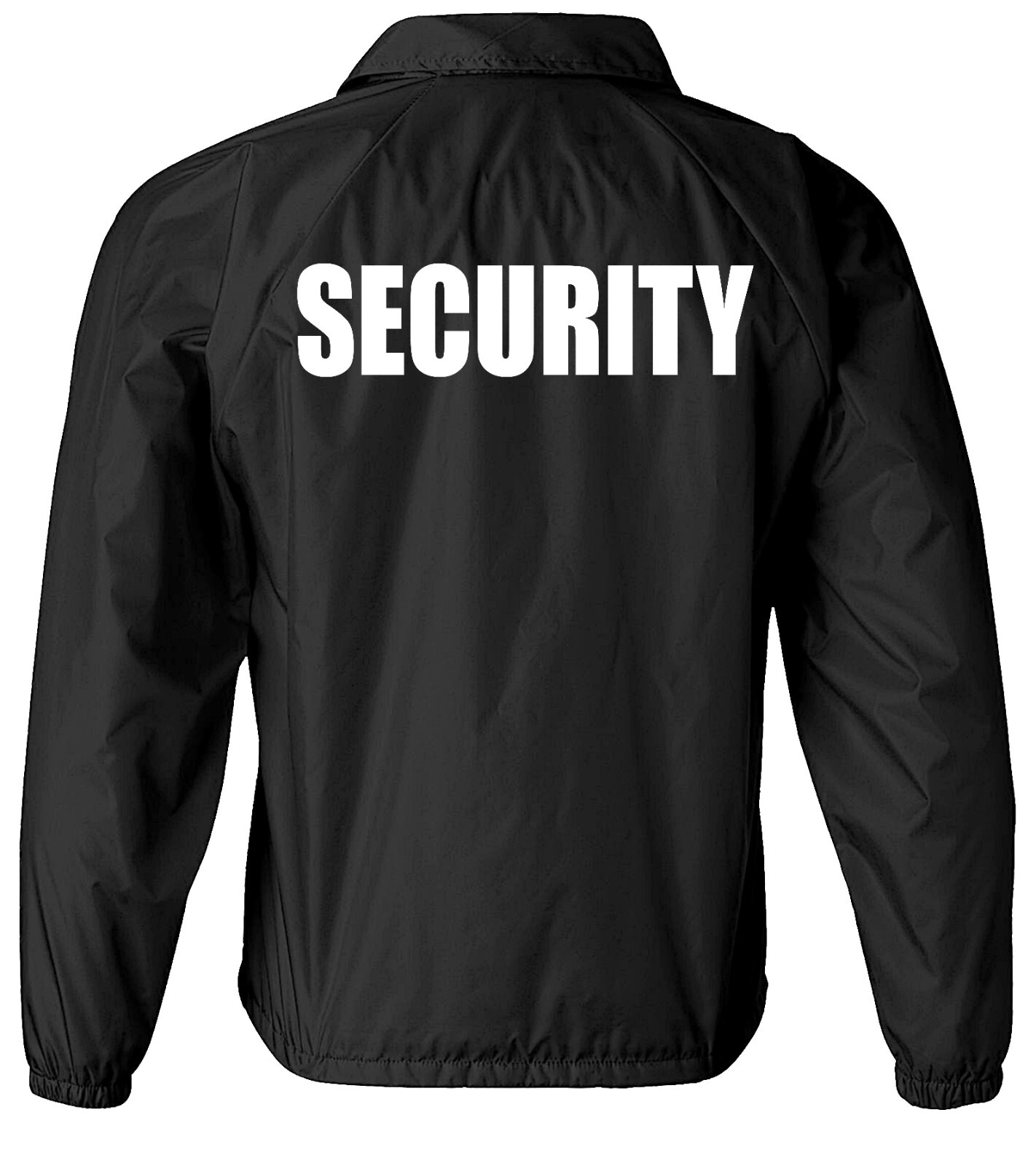 Security windbreaker jacket with Reflective decoration both left chest and back.