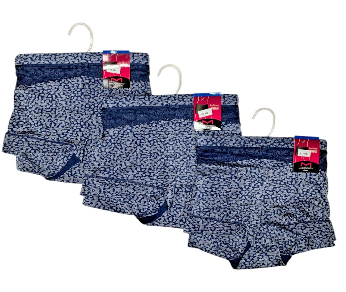 Maidenform Women’s 3 Pack Comfort Devotion Boyshort 40774 Jaguar Print