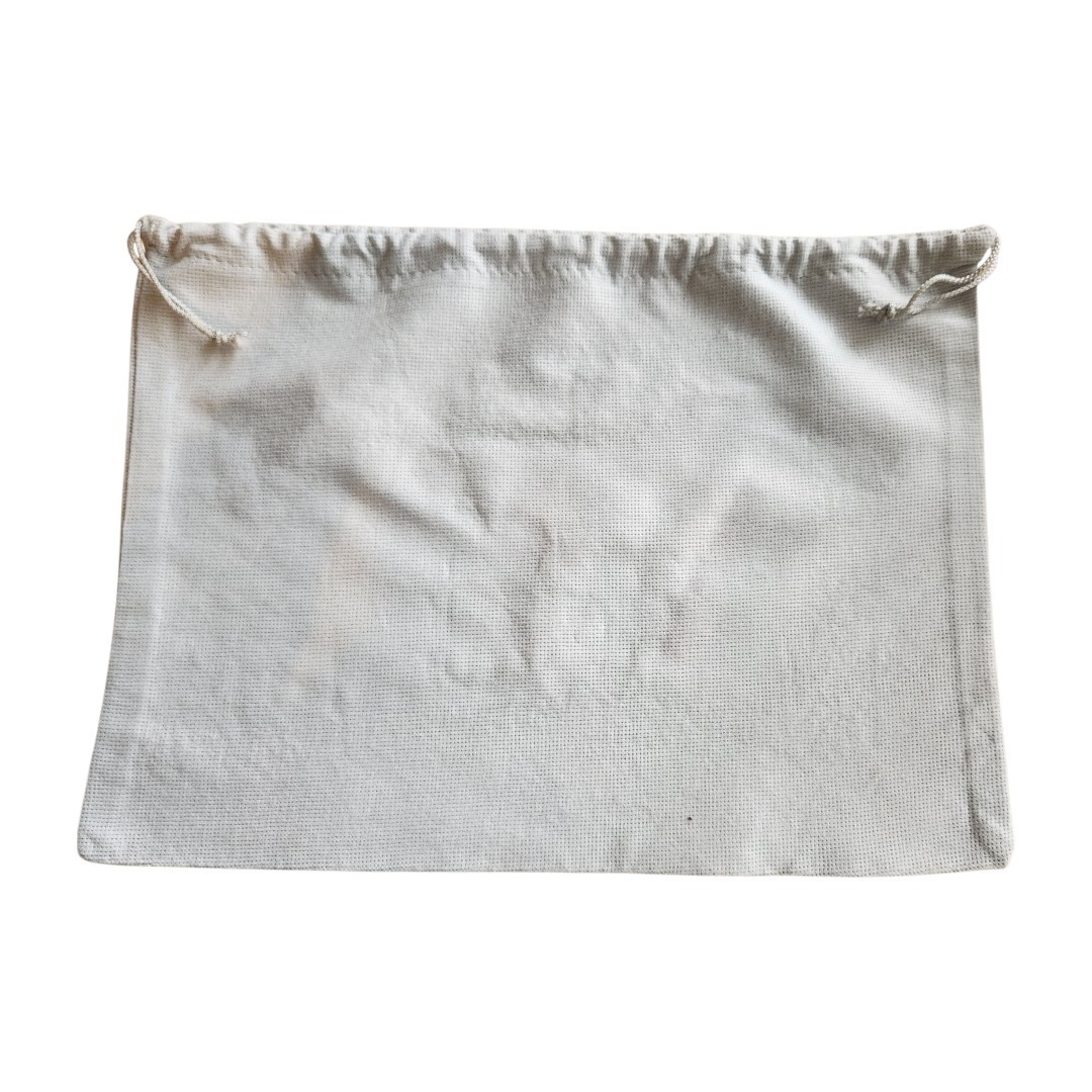 Stuart Weitzman Bag Dust Cover Gray Drawstring Storage 13.5 in x 10 in
