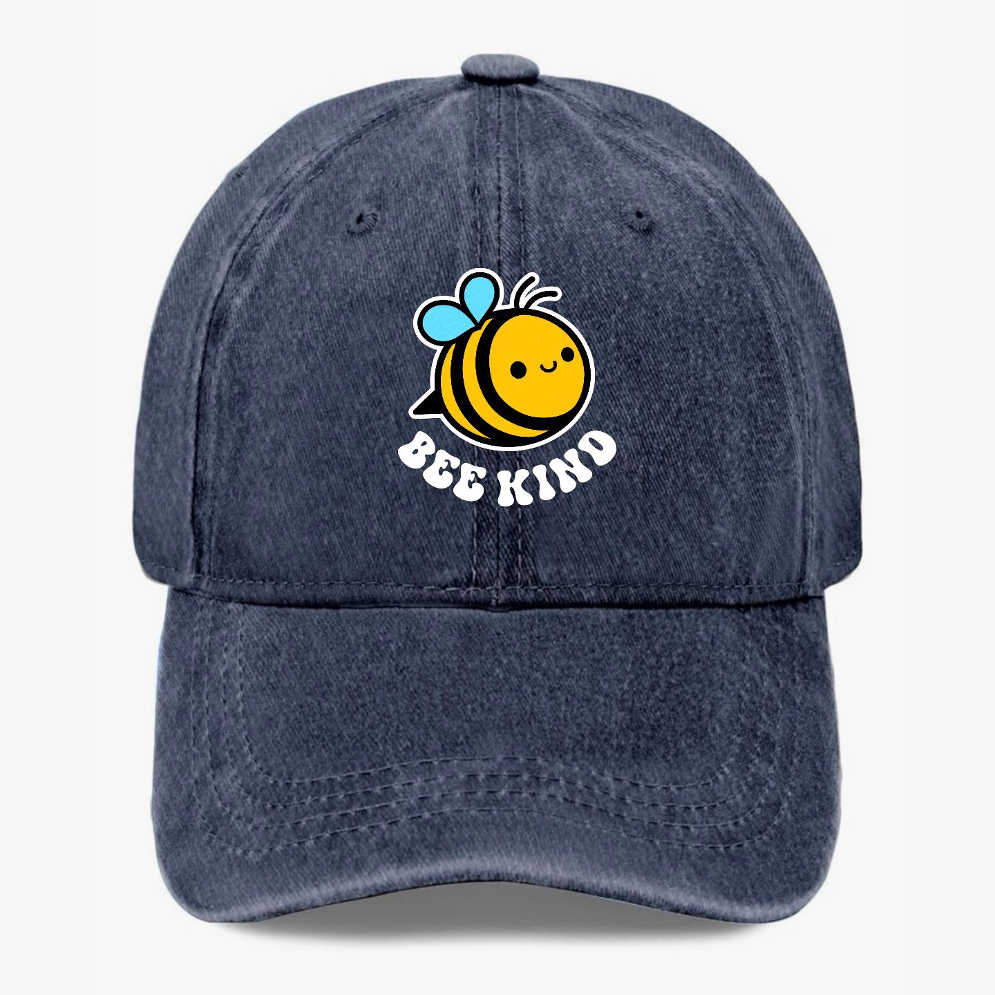 Bee Kind Cute Bee Hat Funny Positive Quote Baseball Cap Gift for Her Women