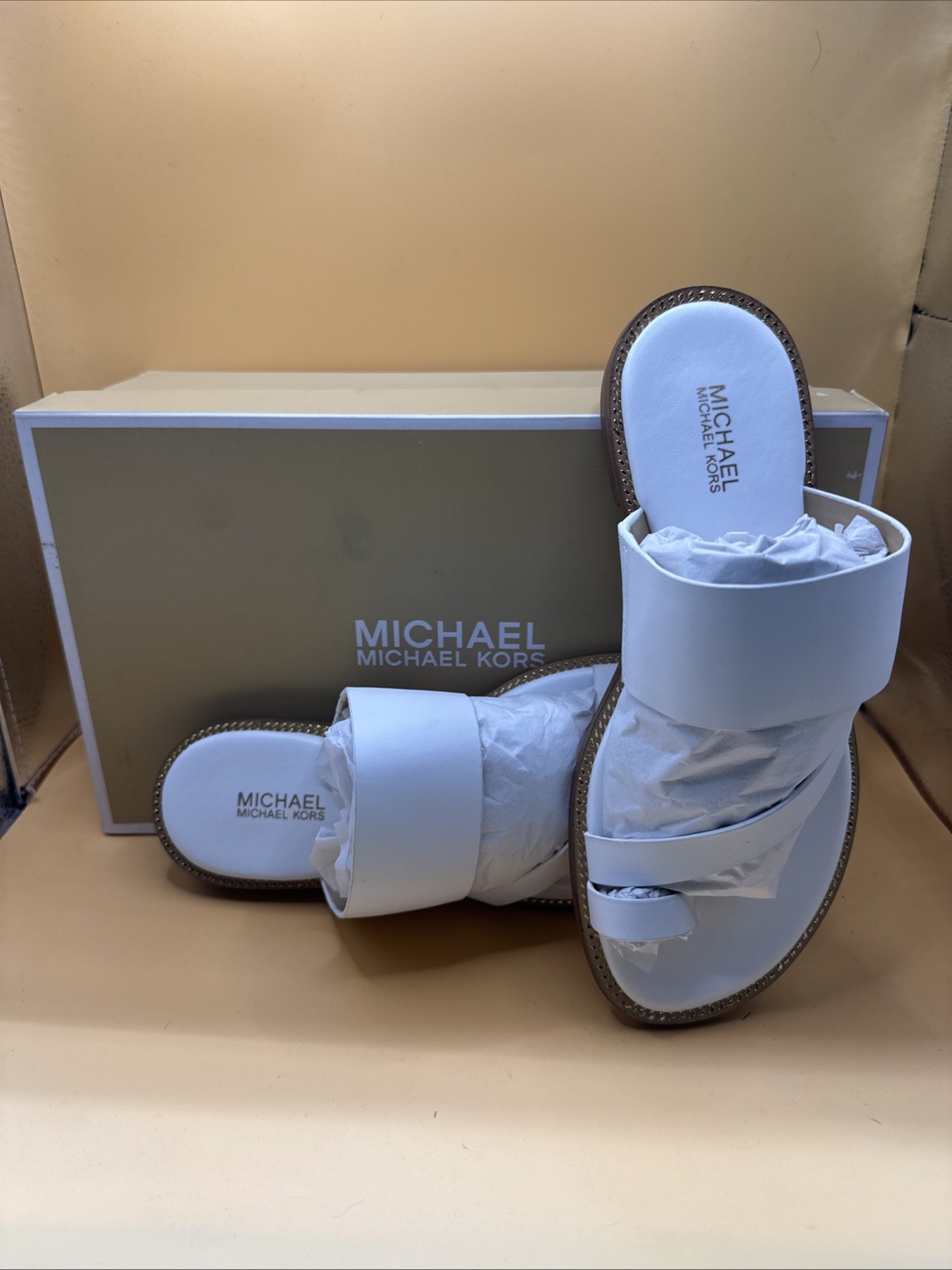 Michael Kors Optic White Sandals – New Women | Color: White | Size: 5 M