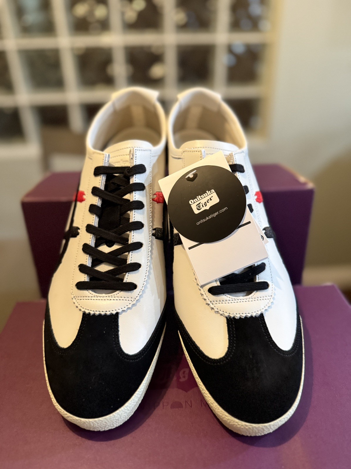 Onitsuka Tiger MEXICO 66 DELUXE NIPPON MADE sneaker 1181A119 US11.0 WHITE BLACK
