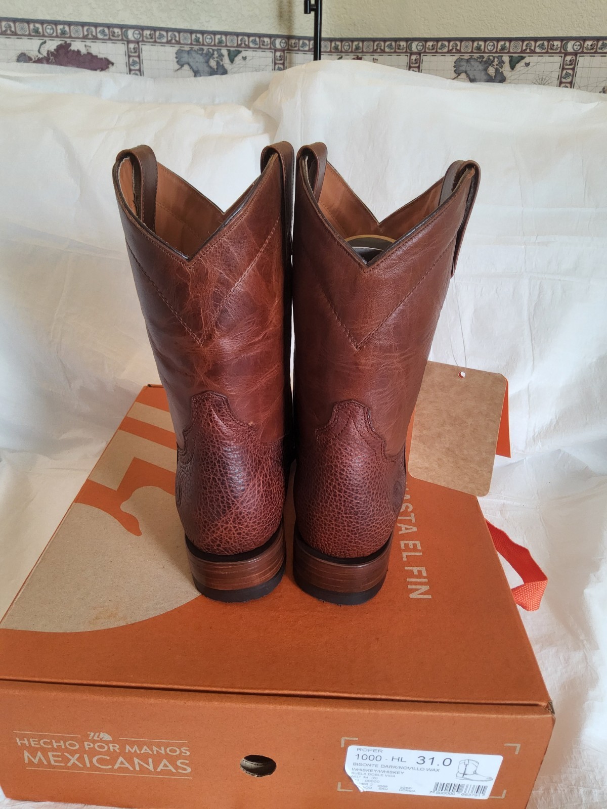 Size 13 EE – NEW 7L Siete Leguas Bison Whiskey (31 MEX)