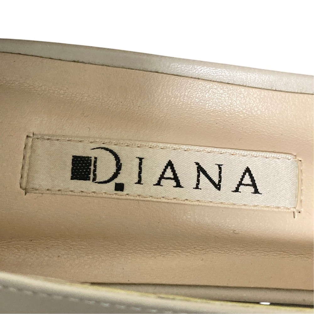 DIANA Leather Bit Square Toe Heel Pumps, Size 9.1″”, Greige Women USED