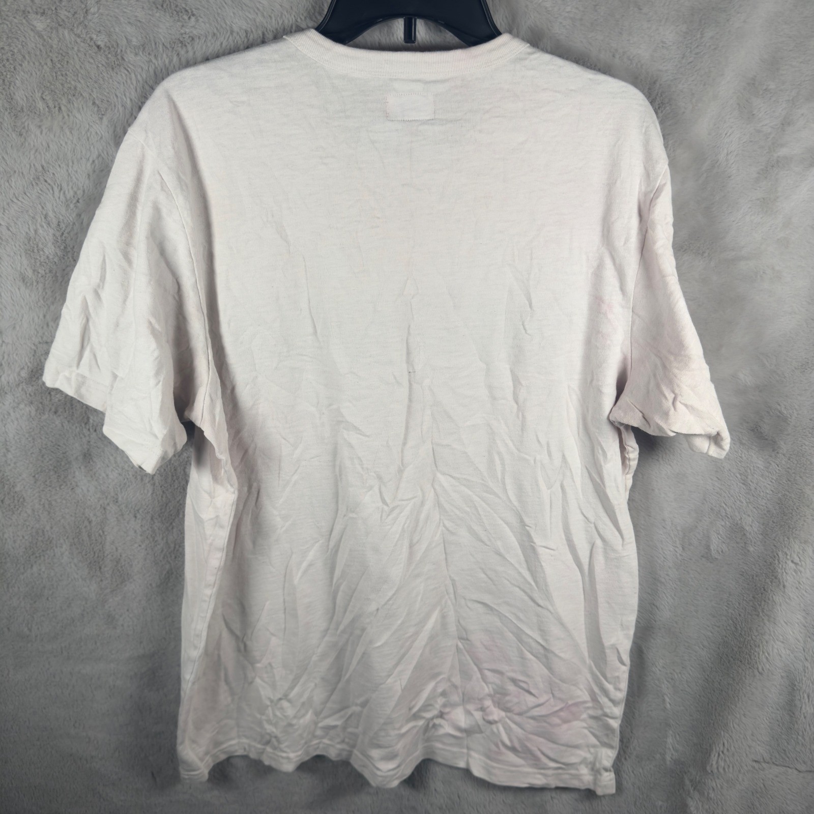 Supreme Star Applique Logo T-Shirt Mens Large White Black Y2K Streetwear Tee
