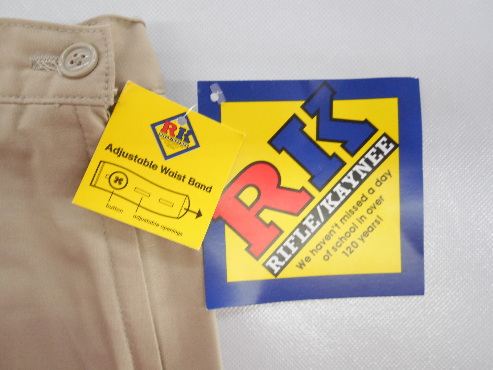 Girls R/K Khaki Box Pleat Uniform Skirt Regular & plus Sizes 4 – 18