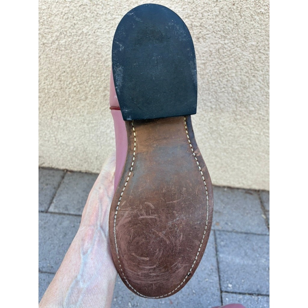 Vintage Laredo Rose Tan Leather Roper Boots Women’s Size 8 M Made in USA
