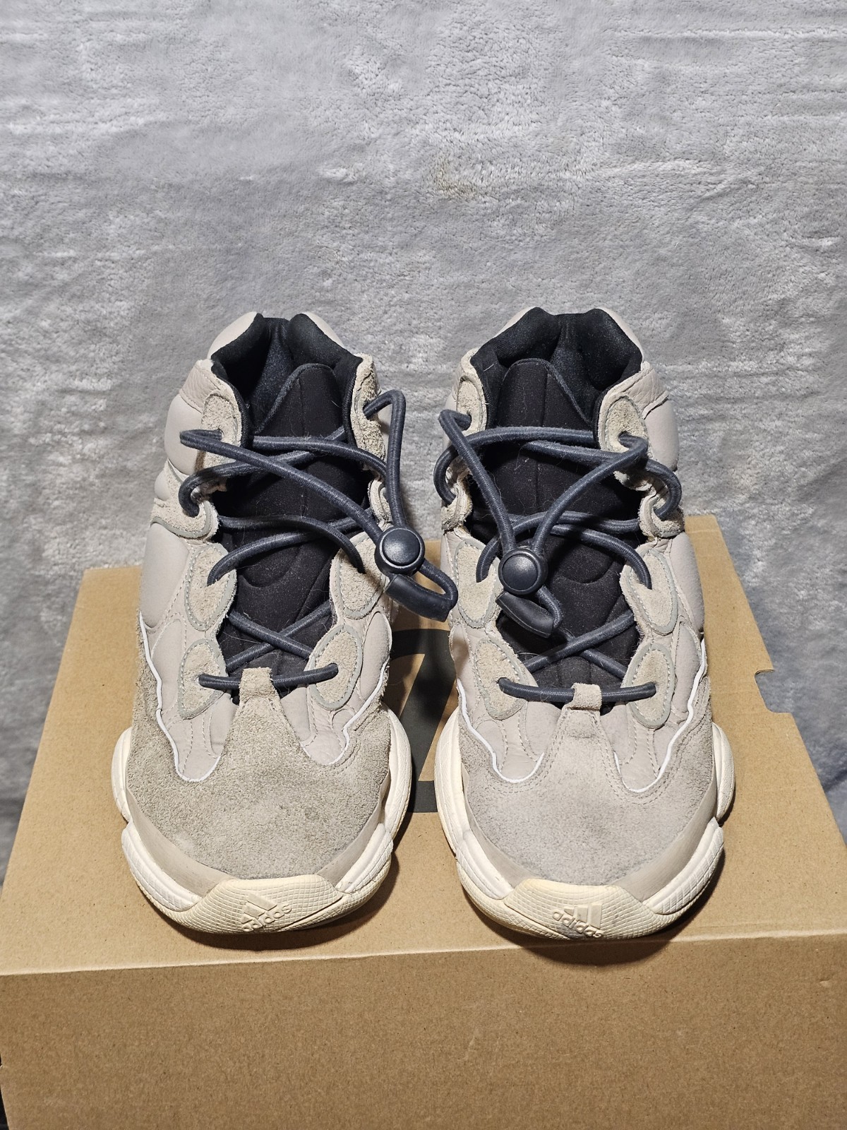 Adidas Yeezy 500 High Mist Stone GV7775 Size 9 Beige Taupe With Box