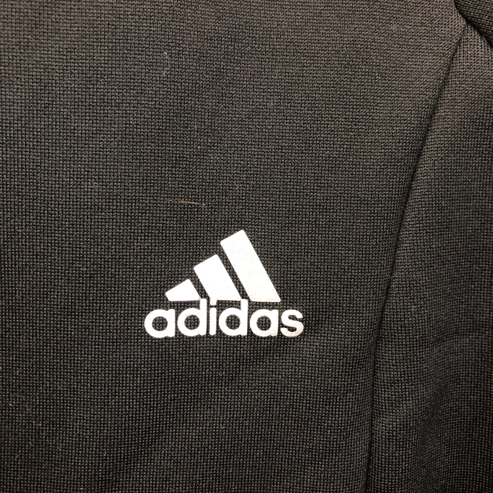 Adidas Track Jacket Medium Mens Black 1/4 Zip Pullover Raglan Sleeve Athletic M