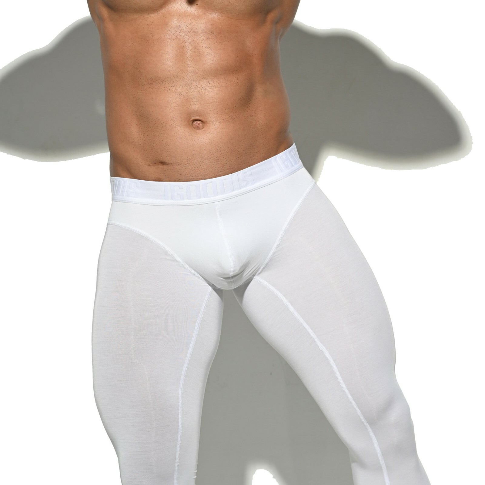 Mens Solid Modal Big U-Pouch Thermal Underwear Guys Long Johns Warm Bottoms 1113