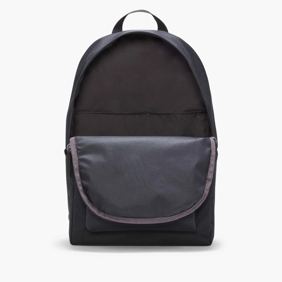 NIKE HERITAGE BACKPACK (25L) BLACK/WHITE SCHOOL BOOK LAPTOP BAG DC4244-010 NEW