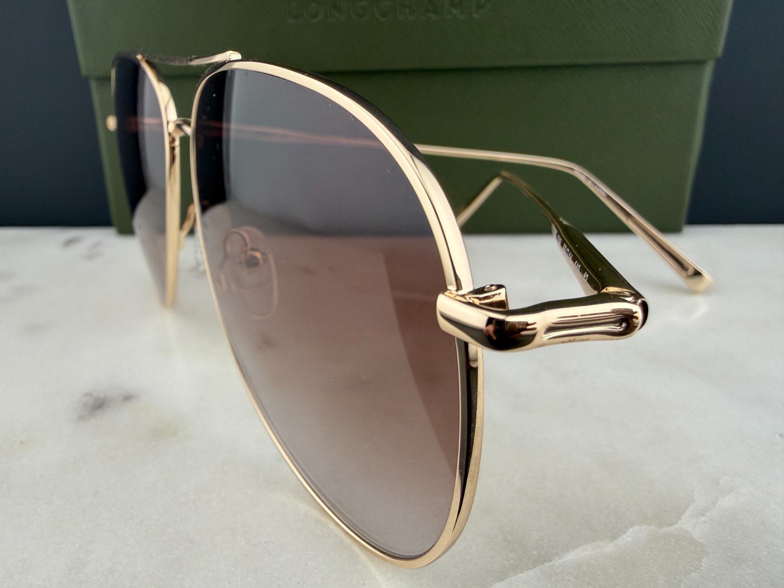 Longchamp LO1030S 718 Aviator Sunglasses