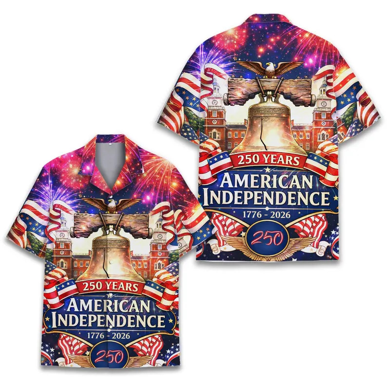 Happy Fourth of July Hawaiian Shirt