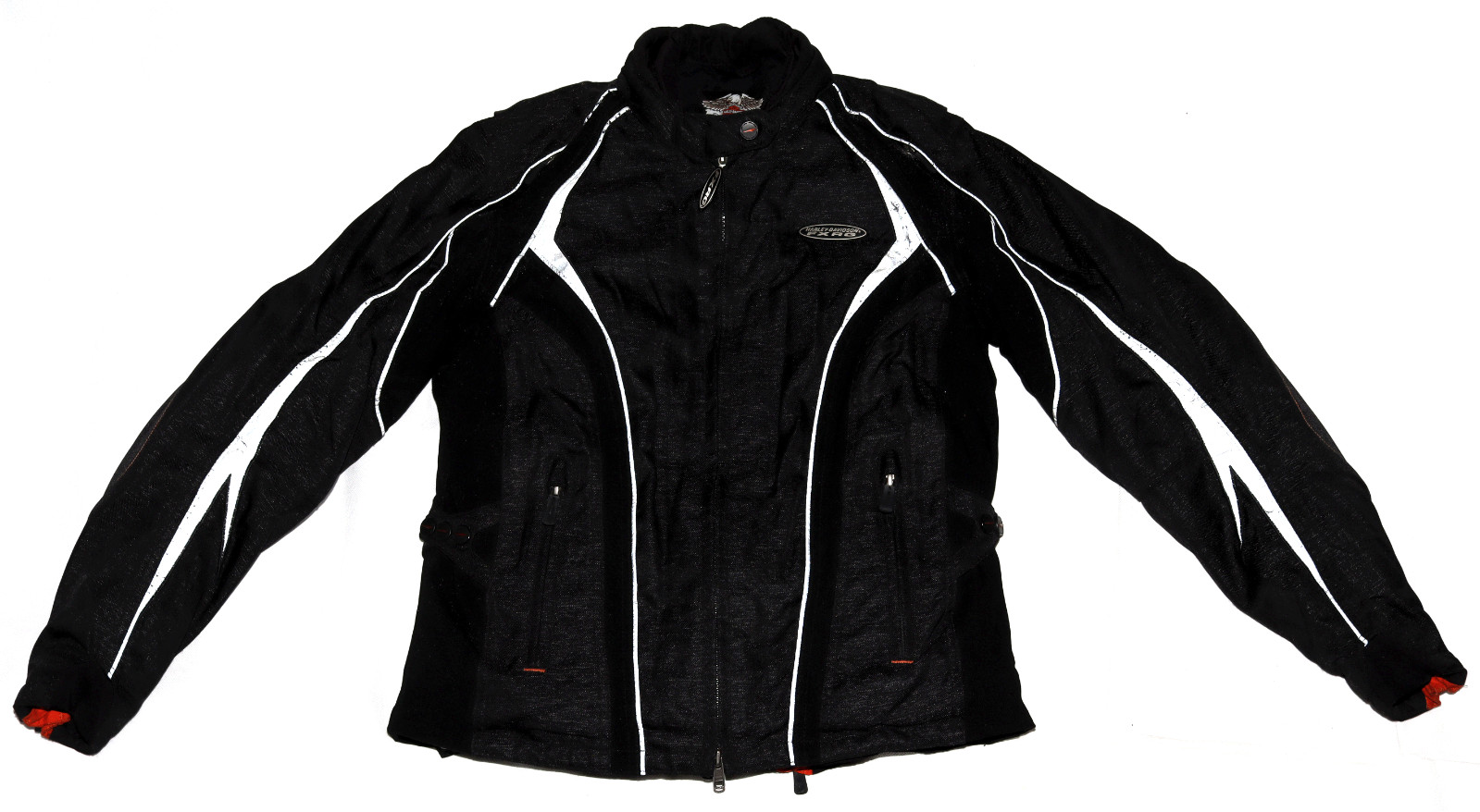 Harley Davidson FXRG Women’s Reflective Piping Waterproof Coat Jacket Size Large