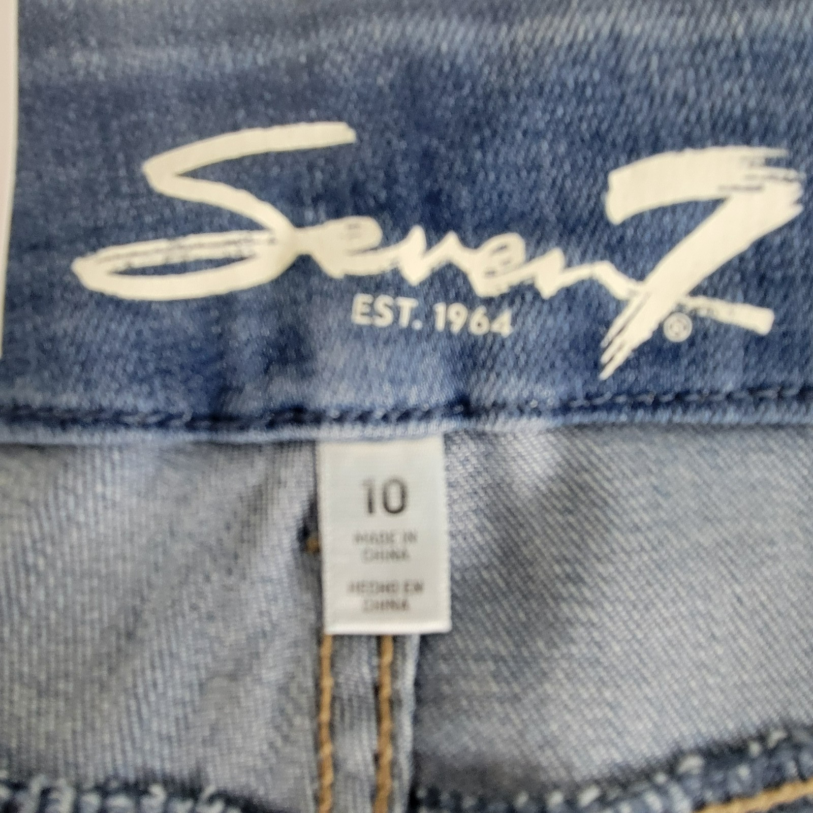 Seven7 Tummyless High Rise Comfy Stretch Skinny Jean Womens SZ 10 MARTINIQUE